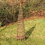Willow Spiral Garden Obelisk, thumbnail 3 of 5