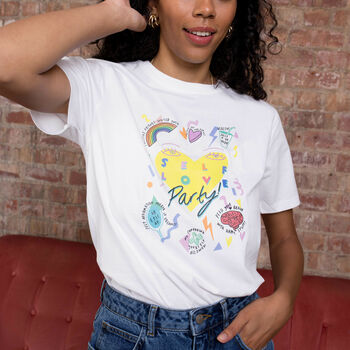 Self Love Party Illustrated T Shirt, 2 of 5