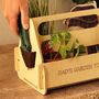 Personalised Wooden Garden Tool Caddy – Gift For Gardener, thumbnail 3 of 11