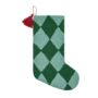 Personalised Green Harlequin Stocking, thumbnail 2 of 4