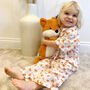 Boys Cotton Collared Fox Pyjama Set, thumbnail 5 of 6