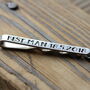 Personalised Silver Wedding Tie Clip, thumbnail 2 of 9