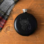 The Highlands Highland Cow 6oz Hip Flask In Gift Box, thumbnail 1 of 2