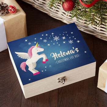 Personalised Unicorn Christmas Eve Box, 11 of 11