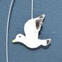 Dog Chasing Seagull Hanging Decoration, thumbnail 2 of 4