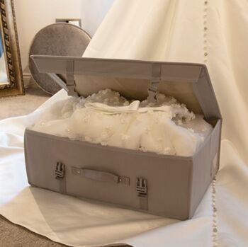Personalised Wedding Dress Box – Travel Storage Box, 3 of 11