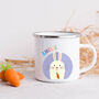 Easter Bunny Personalised Mug With Eggs, thumbnail 2 of 3