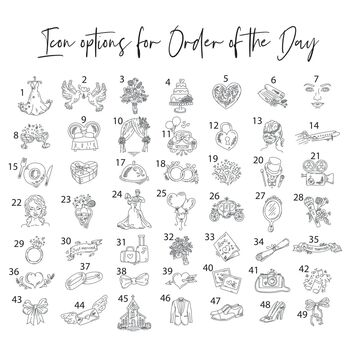 Wedding Order Of The Day | Wild Flower Design, 3 of 3