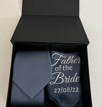 Personalised Father Of The Bride / Groom Handkerchief, 5 of 6