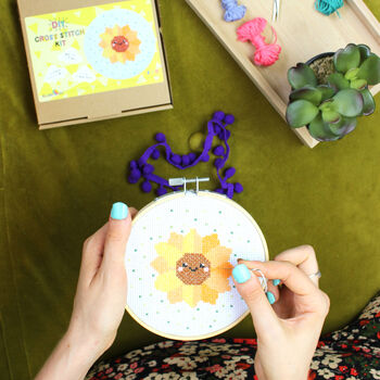Sunflower Cross Stitch Kit, 6 of 9