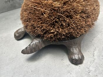 Cast Iron Tortoise Boot Scraper – Shoe Brush, 9 of 12