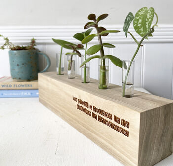 Personalised Wooden Test Tube Propagation Station, 4 of 7