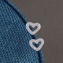 'Sending Love On Your Birthday' Heart Earrings, thumbnail 2 of 6