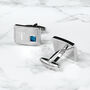 Personalised Birthstone Crystal Cufflink Set, thumbnail 9 of 12
