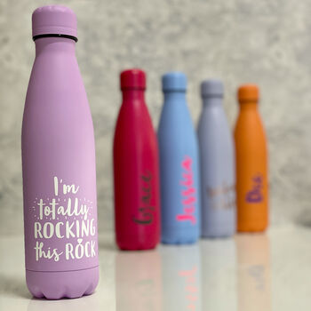 Totally Rocking That Rock Personalised Water Bottle, 6 of 9