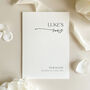 Luxury 'His Vows' Wedding Vows Card, Modern Script, Personalised, thumbnail 7 of 11