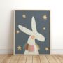 Whimsical Bunny Print, thumbnail 1 of 2