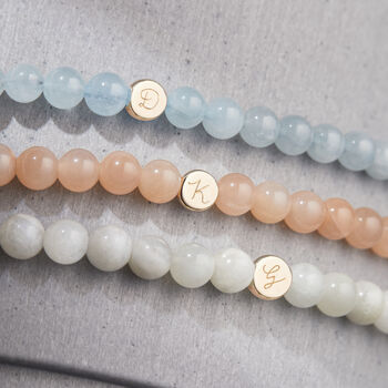 Personalised Semi Precious Bead Bracelet, 3 of 11