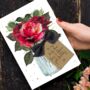 Luxury Personalised Scented Birthday Card For Her Red Rose, thumbnail 3 of 6