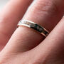 Sterling Silver Cremation Ashes Channel Ring, thumbnail 2 of 12