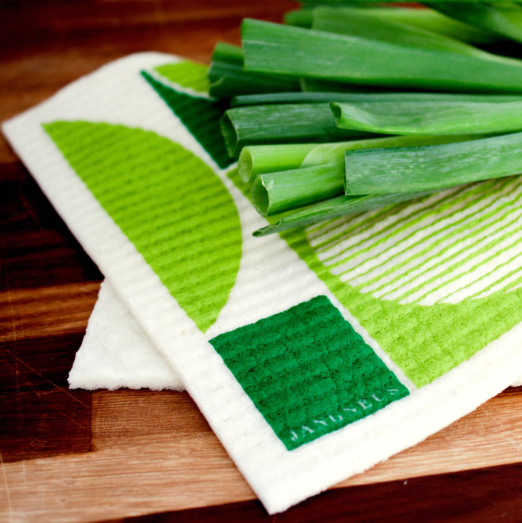 Set Of Green Dishcloths By Jangneus