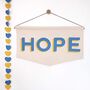 'HOPE' Wall Hanging In Custom Colours, thumbnail 2 of 6