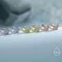 Internally Threaded Cz Flower Flat Back Earrings In Sterling Silver, thumbnail 6 of 12