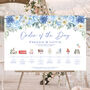 Wedding Illustrated Order Of The Day Sign, thumbnail 3 of 8