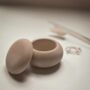 Handmade Stone Effect Jewellery Pot With Lid, thumbnail 2 of 5