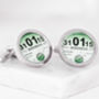 Personalised Date Tax Disc Cufflinks, thumbnail 3 of 8