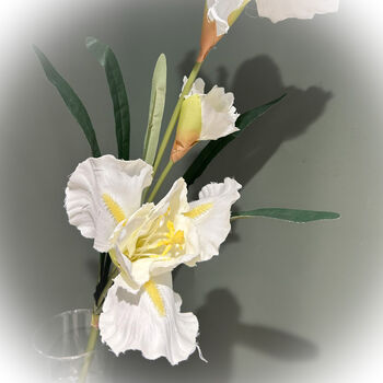 Faux Flowers Stems Bearded Iris, 3 of 3