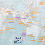 Scratch The World® Surf Map, thumbnail 4 of 6