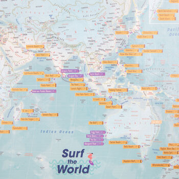 Scratch The World® Surf Map, 4 of 6