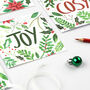 Pack Of Four Botanical Foliage Christmas Cards, thumbnail 5 of 9