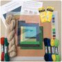 Modern Needlepoint Kit With Hand Painted Canvas, thumbnail 2 of 8