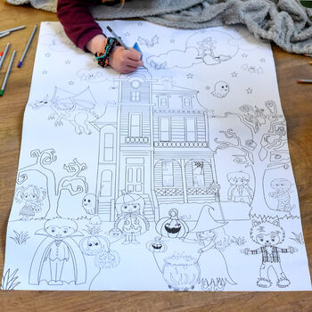 Giant Halloween Colouring Poster, 2 of 12