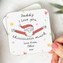 Personalised Christmas Coaster 'Love You Daddy', thumbnail 1 of 2