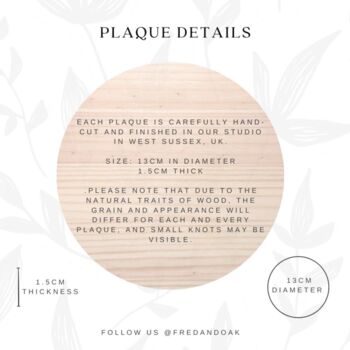 ‘And Then There Was You’ Plaque | Wooden Baby Announcement Sign, 4 of 4