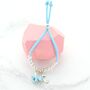 Kids Personalised Enamel Charm Suede Slider Bracelet, thumbnail 6 of 11