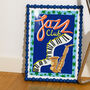 Jazz Club Retro Music Art Print, thumbnail 1 of 12