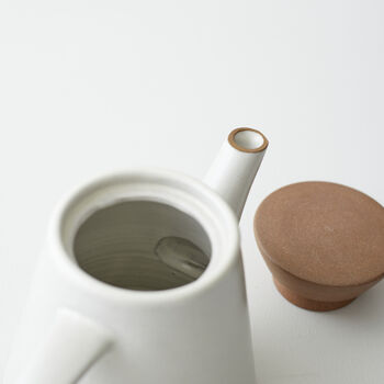 Fair Trade Handmade Glazed Stoneware Teapot, 8 of 12