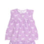 Girls Magical Unicorn Cotton Short Pyjama Set Pink Purple, thumbnail 3 of 7