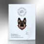 German Shepherd Alsation Dog Enamel Lapel Pin Badge, Dog Breed Brooch, Gifts For Dog Lovers, Pet Loss Gift, thumbnail 4 of 9