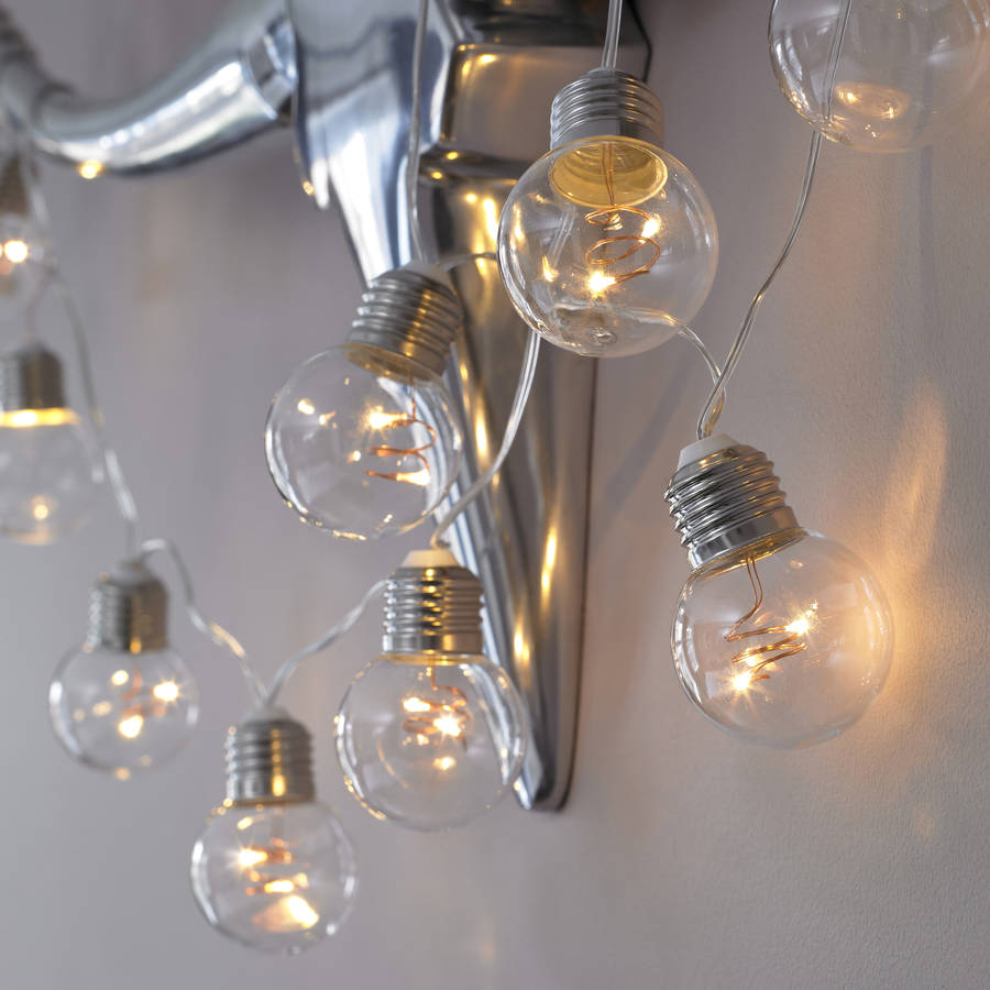 Edison Bulb String Lights By Garden Selections | notonthehighstreet.com