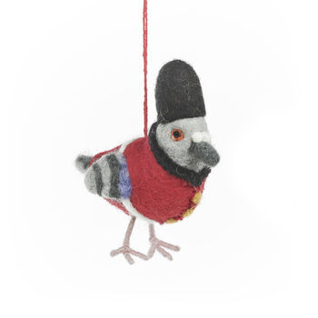Handmade Felt Beefeater Pigeon London Decoration, 2 of 5