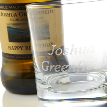 Personalised Malt Whisky With Engraved Tumbler, 2 of 3