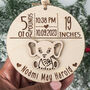 Personalised Baby Stats First Christmas Ornament, thumbnail 2 of 6