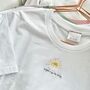 Brighter Days Are Coming Embroidered T Shirt, thumbnail 1 of 2
