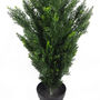 120cm Uv Protected Artificial Cedar Cypress Topiary, thumbnail 3 of 5