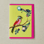 Embroidered Bird Greeting Card, thumbnail 2 of 8